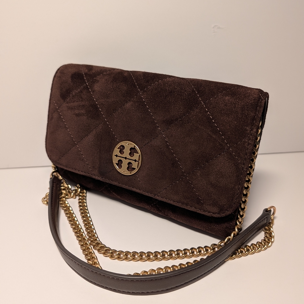 Tory Burch- Willa Suede Chain Wallet